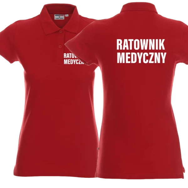 Koszulka damska Ratownik Medyczny polo czerwona-dla-zrm-ratownikow-nacotokomu-opole (1)