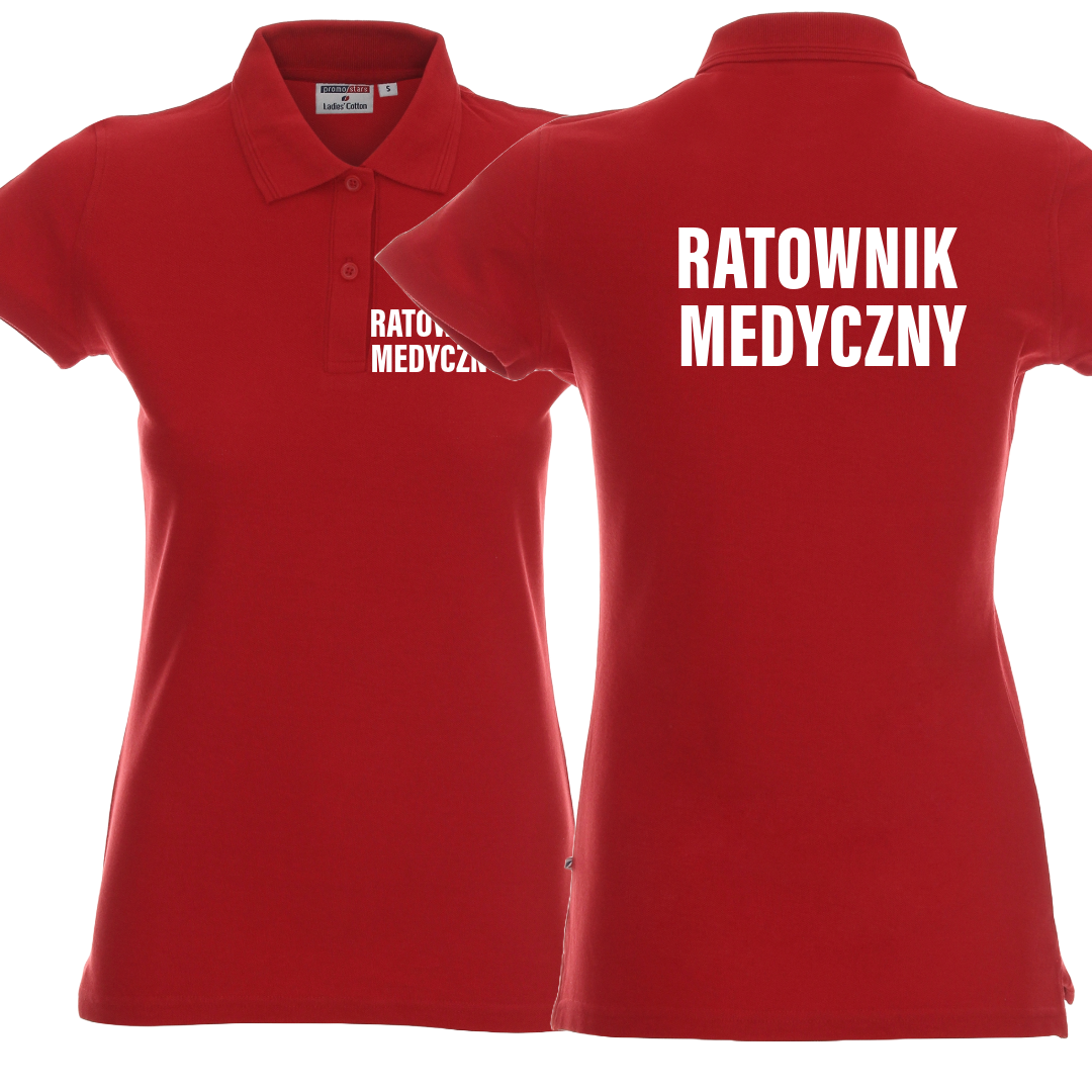 Koszulka damska Ratownik Medyczny polo 1 Nacotokomu Koszulka damska Ratownik Medyczny polo czerwona-dla-zrm-ratownikow-nacotokomu-opole (1)