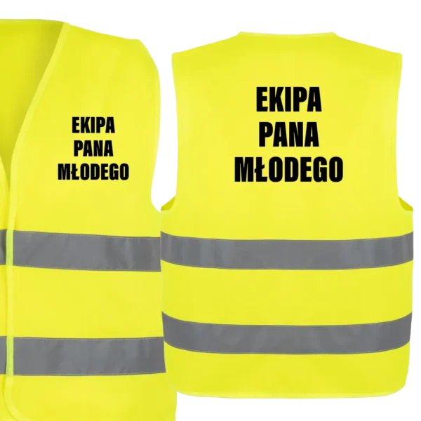 kamizelka odblaskowa ekipa pana młodego